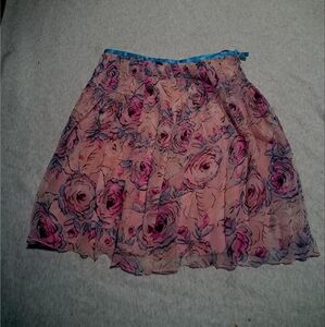 WD NY floral knee length skirt